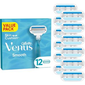 Smooth Scheermesjes Voor Vrouwen - 12 Navulmesjes Met Beschermende Kussentjes