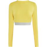 myMo - ATHLSR - Functioneel Shirt - Geel / Grijs - Lange Mouw