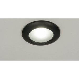 Lumidora Inbouwspot 72775 - JAIPUR - GU10 - Zwart - Metaal - Buitenlamp - Badkamerlamp - IP65 - ⌀ 9 cm