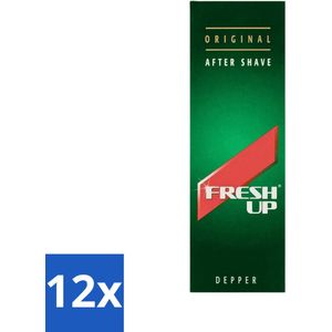 12 x Fresh-Up After Shave Depper 100 ml - Aftershave - Scheergel - Verfrissende Lotion - Mannen - Depper
