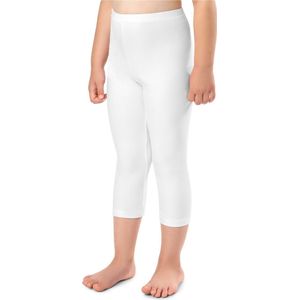 Merry Style Meisjes Leggings - Sport - Vrijetijdsbroek - ¾ Lang - Wit - 146 - MS-MS10-352-LE