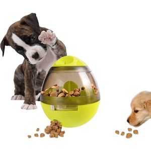 Hondenspeelgoed - Interactieve voeding Training Puppy - trainingsbal - Speelbal om te leren - bal met snoepjes- voedings dispenser - intelligentie bal voor honden honden en katten - Snoepjesbal - Grappige puzzel Kauwende voedselbal (groen)