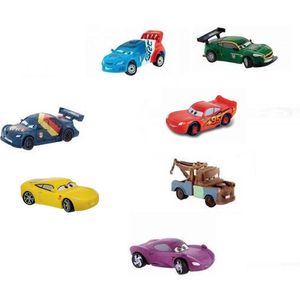 Speelset Cars auto's - 4-5 cm (Let op wieltjes draaien niet!) - kunststof - Bullyland