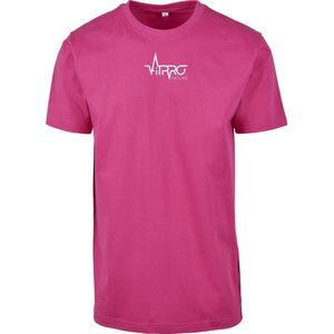 FitProWear Casual T-Shirt Heren Roze - Maat XXXL - Shirt - Sportshirt - Casual Shirt - T-Shirt Ronde Hals - T-Shirt Slim Fit - Slim Fit Shirt - T-Shirt korte mouwen