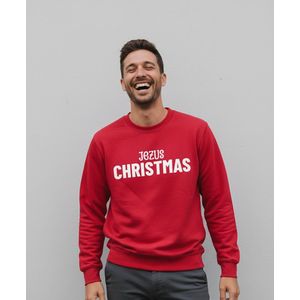 Jezus Christmas | Sweater - Rood - S