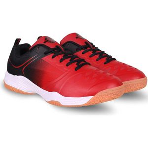 Nivia HY-Court 2.0 Badminton Shoe for Men (Red/Black, 8 UK 9 US 42 EU) Material-Mesh | Badminton | Volleyball | Squash | Table Tennis | Paddle | Non - Marking Round Sole | Lightweight | Superior Stability | Breathable