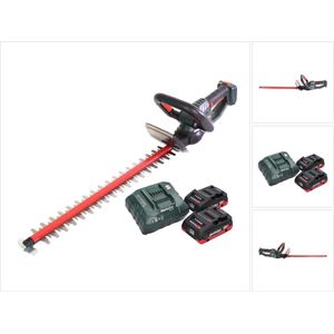 Metabo HS 18 LTX 65 accu heggenschaar 18 V 63 cm + 2x accu 4.0 Ah + lader