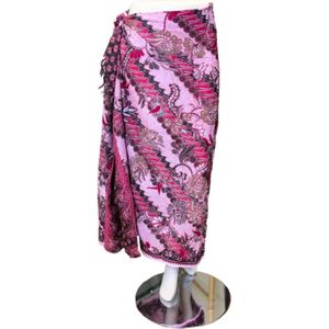 Om Namaste - Sarong - Batik - Bloemen - Roze - Rayon