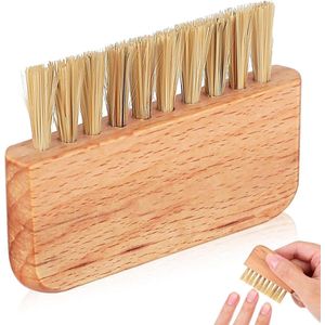 Allecto Premium - Houten Nagelborstel voor Reiniging van Nagels en Tenen - Pedicure Borstel voor Mannen en Vrouwen - Scrubben Tool met Vinger- en Nail Scrub Functie