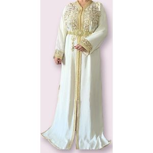 Caftan Original - Dames jurk - Caftan Blanche Luxe - Maat S/M/L (onesize)