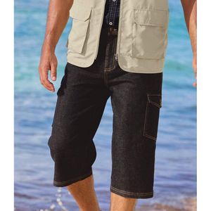 ATLAS FOR MEN - Casual cargokuitboek van denim - Heren - Verkrijgbaar in grote maten - L