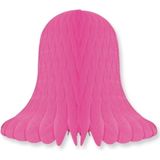 Decoratie kerst klokken fuchsia 30 cm