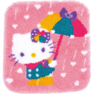 Knoopvormtapijt kit Hello Kitty A shower of hearts - Vervaco - PN-0173009