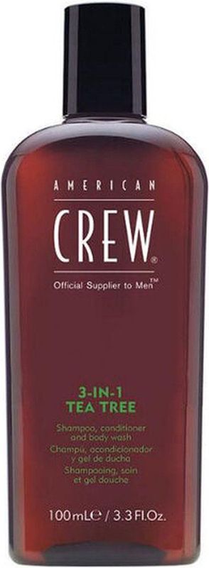 American Crew - 3In1 Tea Tree - Shampoo - 100 ml