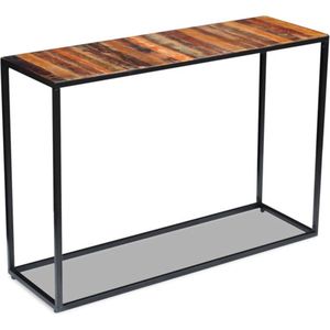 vidaXL - Wandtafel - 110x35x76 - cm - massief - gerecycled - hout