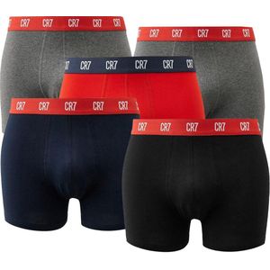 Boxers cr7 men cristiano ronaldo boxershort 5-pack grey-navy-red mix l l