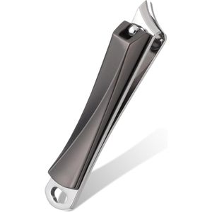 Nagelknipper voor teennagels - Gebogen nagelknipper van roestvrij staal in het zwart
