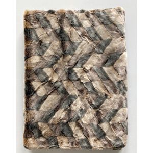 Imitatiebont plaid -190x145 cm -Faux Fur