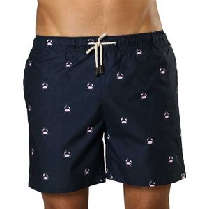 Zwembroek Heren Sanwin - Donker Blauw Venice Crabs Print - Maat XL