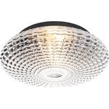 QAZQA nohmi - Klassieke Plafondlamp - 2 lichts - Ø 35 cm - Transparant - Woonkamer | Slaapkamer | Keuken