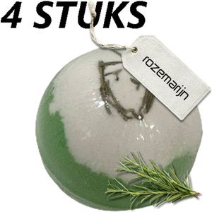 4 stuks - Bruisbal XL - Rozemarijn - 180 gram - Uniek in Nederland - fenji.nl