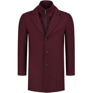 GENTS - Coat windvanger - Polyblend - Donkerrood - Maat 50/50