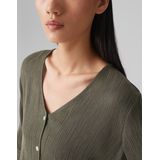 Opus - Blouse - Olijfgroen - 3/4 Mouwen