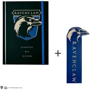 Cinereplicas, Harry Potter Notitieboekje, Ravenklauw's Logo & Boekenlegger, 120 Pagina's