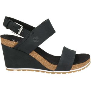 Timberland Capri Sunset Wedge Dames Sandalen - Zwart - Maat 36