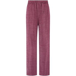 Mira Pants - Rood - Harembroek - Wijd Uitlopende Pijp - Metallic Glans