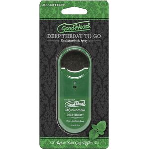 Doc Johnson Deep Throat Spray To Go - 9 ml green