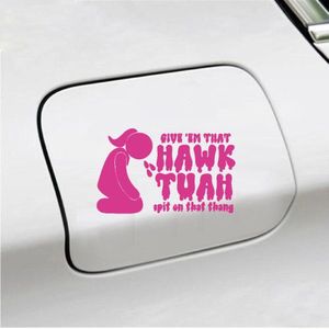 Bumpersticker - Give Em That Hawk Tuah - 20x12 - Roze