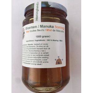 Honingland : Bloemen & Manuka honing , UMF Active 10 + │MGO 100 +  crème 1000 gram.