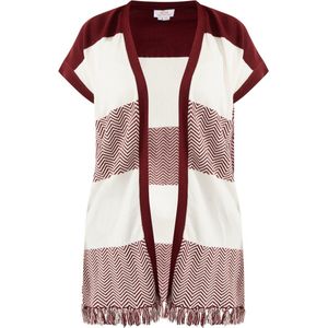 usha - FESTIVAL - Bodywarmer - Bordeaux / Wit