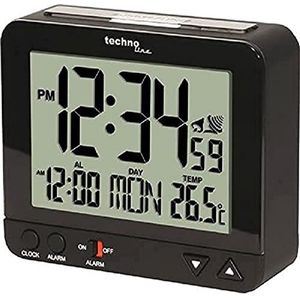 Digitale Wekkerradio met Binnentemperatuur en Nachtlicht - Modern en Gebruiksvriendelijk
