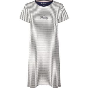 By Louise - Nachthemd - Wit - Korte Mouw