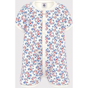 Petit Bateau - A0cp5 - Korte Babyjumpsuit - Wit/Veelkleurig