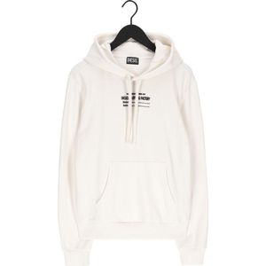 Diesel S-ginn-hood-c7 Truien & Vesten Heren - Sweater - Hoodie - Vest- Gebroken wit - Maat S