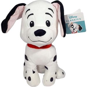 Rolly - Disney 101 Dalmatiërs Pluche Knuffel 30 cm {Disney Dalmatians Lucky Dolmatiers Plush Toy | Speelgoed Knuffeldier Hond Hondje voor kinderen jongens meisjes | Lucky, Rover, Spotty, Rolly, Patch, Penny, Freckles, Pepper}