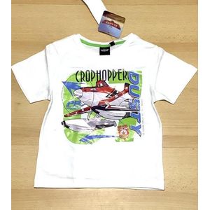 Disney Planes T-shirt - wit - maat 104 (4 jaar)
