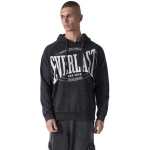 Everlast Washed Hoodie Zwart S Man
