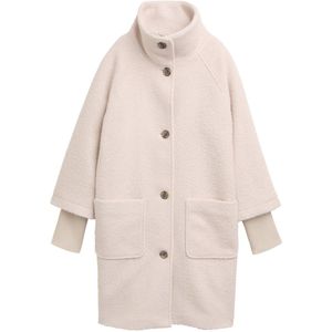 Tom Tailor - Bouclé Jas - Met Opstaande Kraag