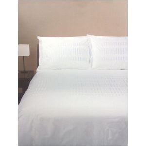 Yellow Dekbedovertrek Angelo - Eenpersoons - 140x200/220cm - Wit