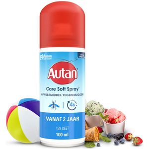 Autan - Insectenspray Care Soft - 100 ml - Voordeelverpakking - 2 stuks