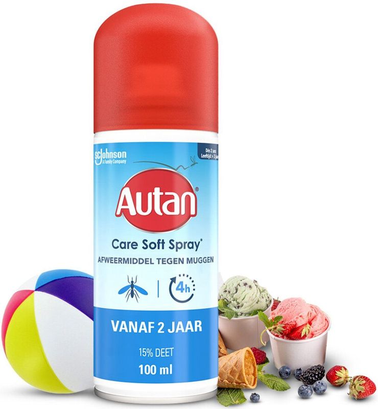 Autan - Insectenspray Care Soft - 100 ml - Voordeelverpakking - 2 stuks