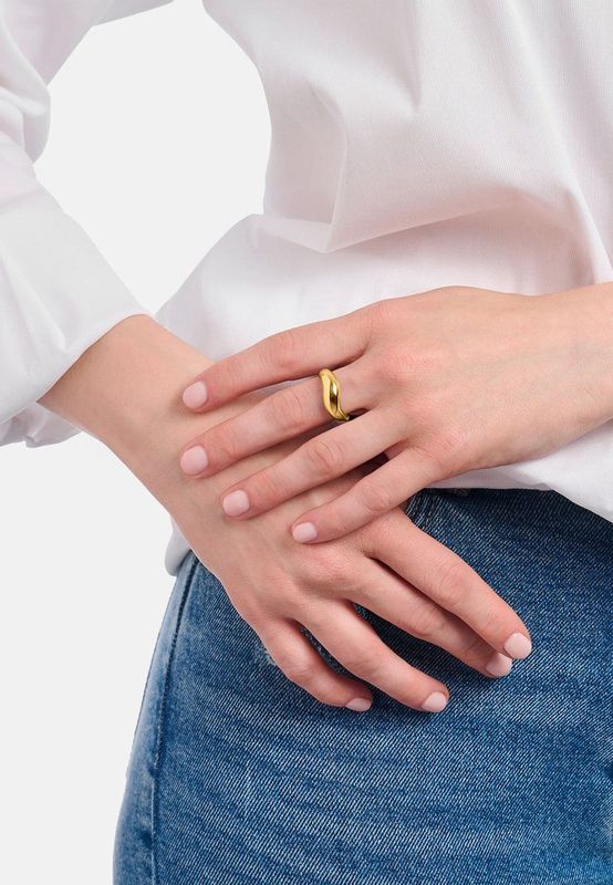 Thomas Sabo - TR2473-413 - Ring - Dames - Gerecycled Zilver - Geel Goud Verguld