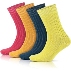 Biologische Katoen Sokken-5 paar-Linnen Sokken-Maat 35-37