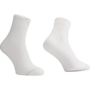 BBB Cycling Fietssokken Wit - 3 Paar - Lengte: 13cm - Duurzame Wielrensokken Zomer - Maat 39/43 - Fietssokken Heren en Dames - CombiFeet BSO-20