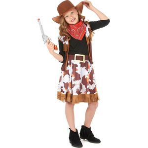 LUCIDA - Cowboykostuum voor meisjes - S 110/122 (4-6 jaar)