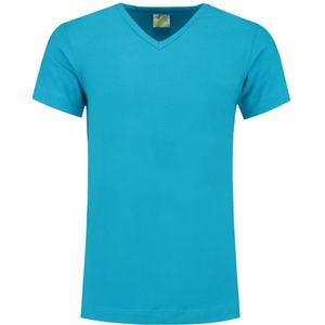 L&S T-shirt V-neck cot/elast SS for him